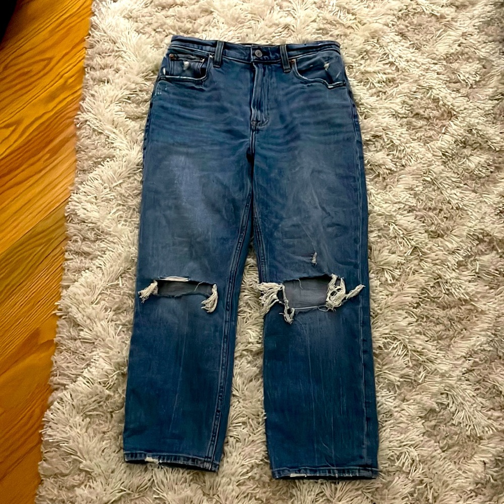 Ankle Straight Ultra High Rise 27/4s - Abercrombie & Fitch